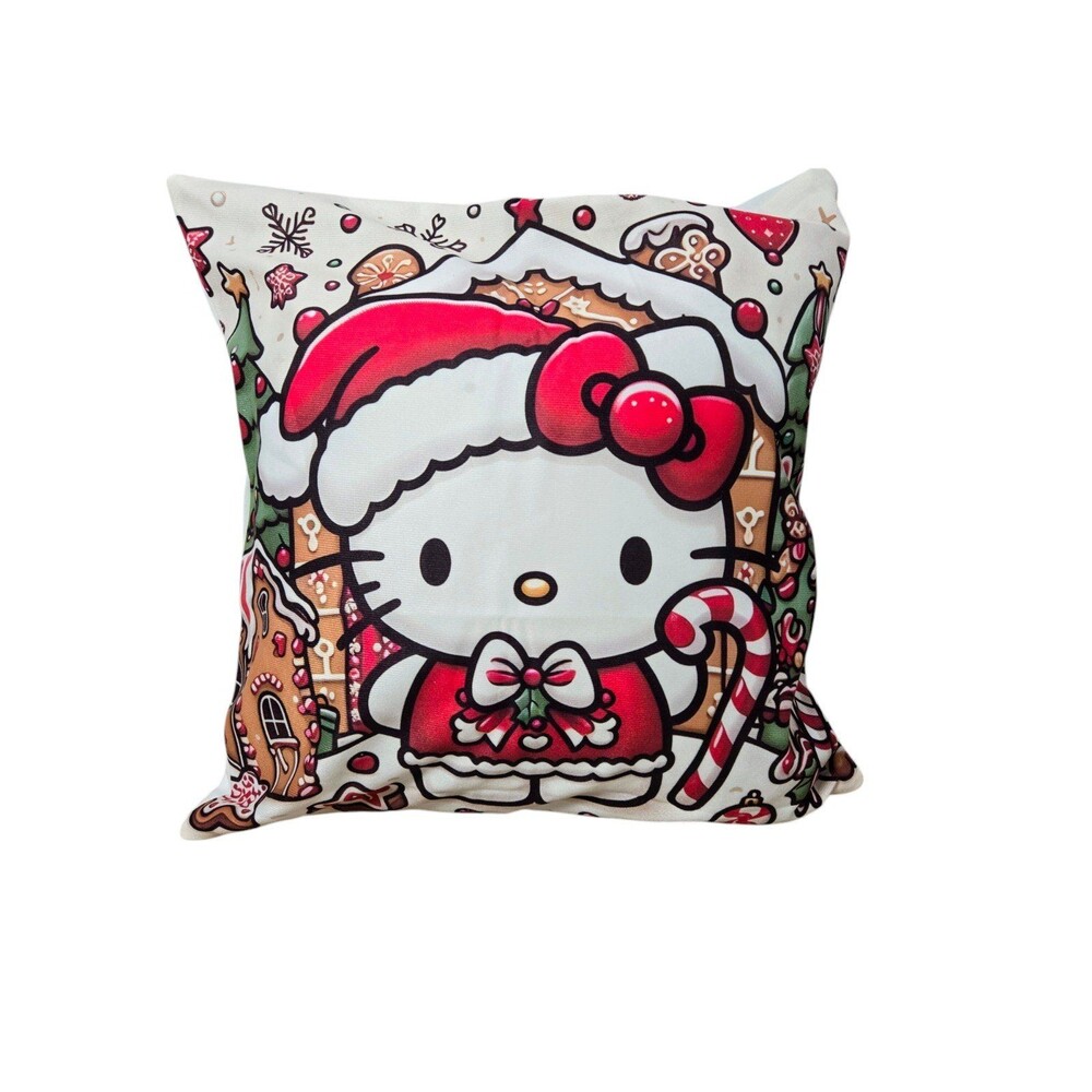Hello Kitty Christmas cushion pillow cover 18"x18" - Picture 4 of 8